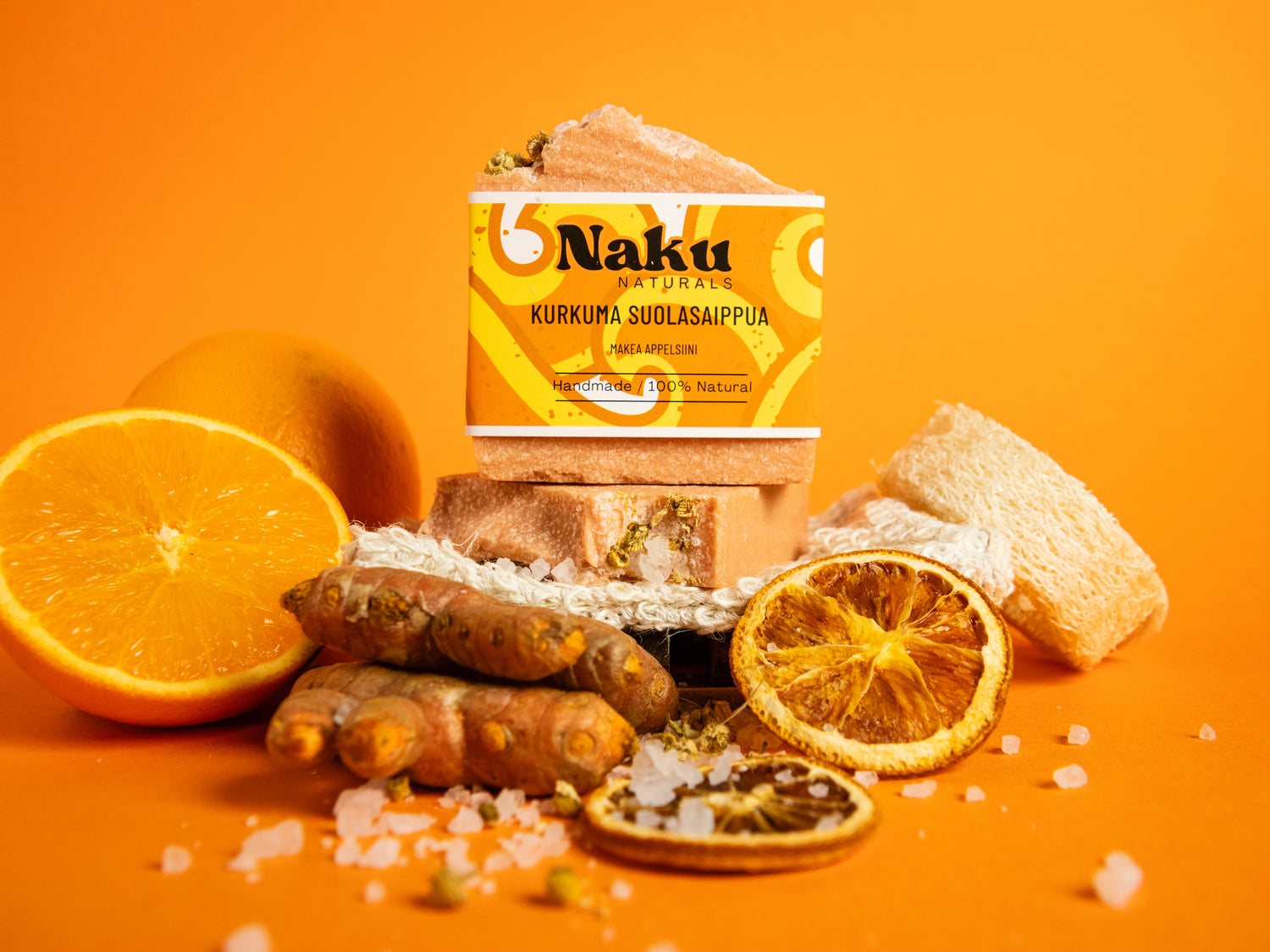Kurkuma + Appelsiini suolasaippua